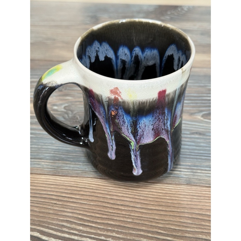 Pearl Handmade Mug 16 Ounces Deep Ebony Signed